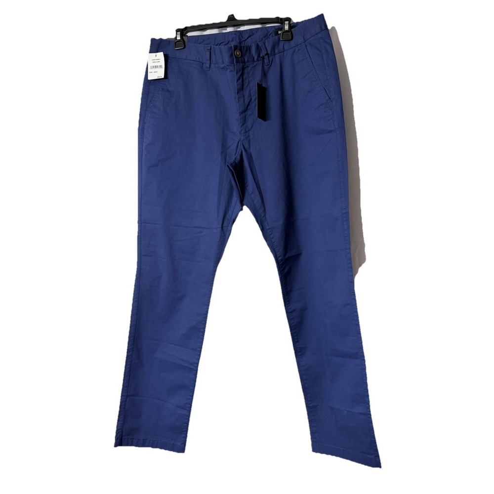 NWT Bonobos Mens Dark Surf Stretch Slim Fit Pants Slacks Trousers Size 36x32